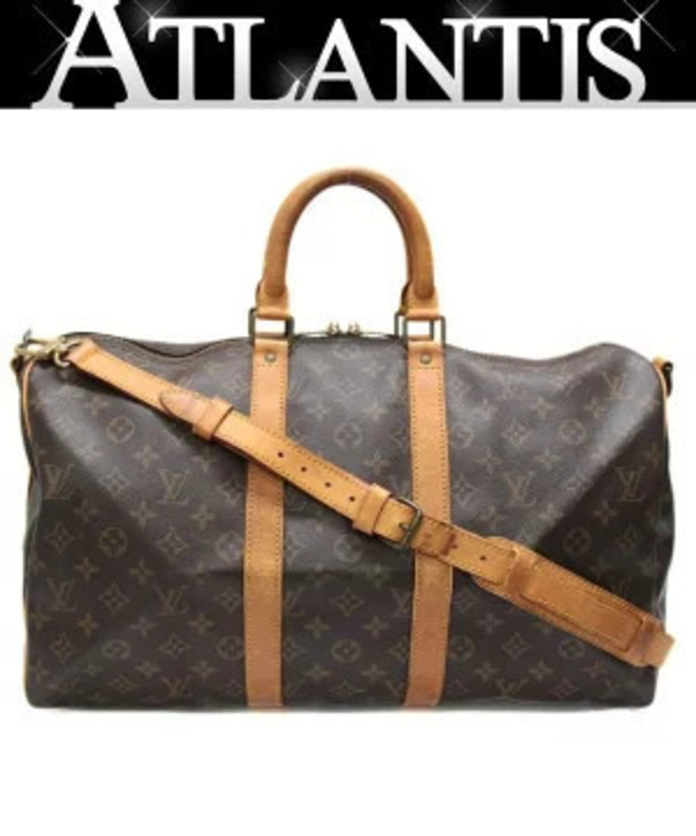 Louis Vuitton Keepall Bandouliere Boston Bag Monogram